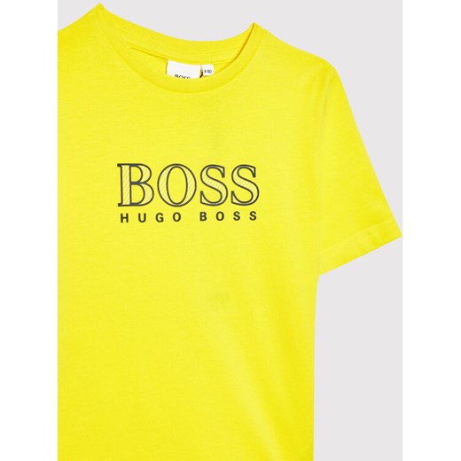 Boss T-Shirt J25N30 M Żółty Regular Fit 5Y MODIVO