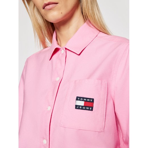 Tommy Hilfiger Koszula Badge Pocket DW0DW08918 Różowy Regular Fit Tommy Hilfiger M okazja MODIVO