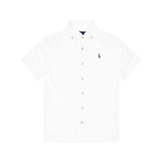 Polo Ralph Lauren Koszula Solid Oxford 313680346001 Biały Regular Fit Polo Ralph Lauren 12Y wyprzedaż MODIVO