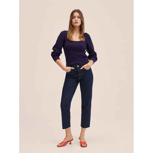 Mango Jeansy Havana 27090953 Granatowy Straight Fit Mango 32 MODIVO