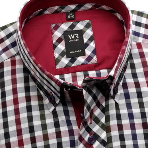 Koszula WR London (wzrost 176-182) willsoor-sklep-internetowy czerwony kołnierzyk