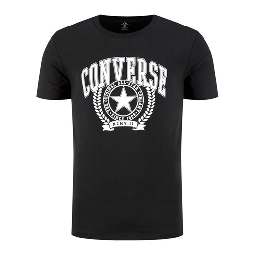 Converse T-Shirt Varsity Table 10019070-A01 Czarny Regular Fit Converse S wyprzedaż MODIVO