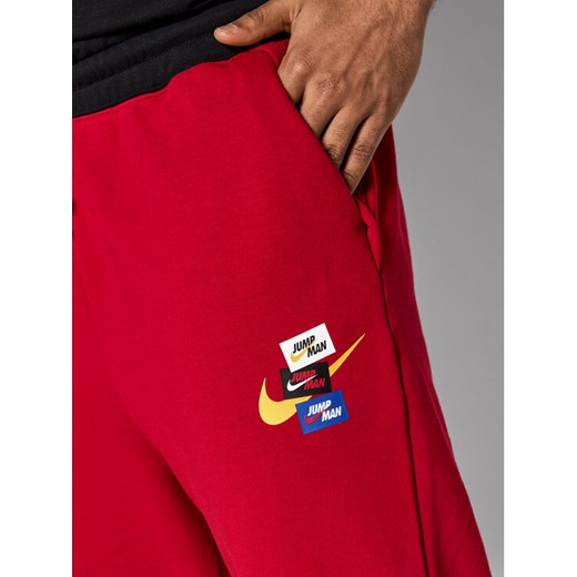 Nike Spodnie dresowe Jordan JumpMan DH7724 Czerwony Regular Fit Nike M MODIVO