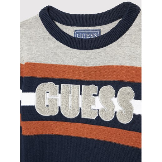 Guess Sweter L1BR00 Z2NN0 Granatowy Regular Fit Guess 16Y wyprzedaż MODIVO