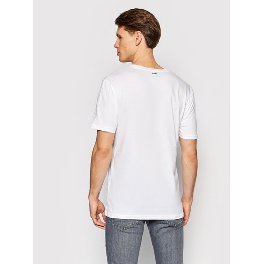 Boss T-Shirt Tcasette 50460597 Biały Regular Fit S okazja MODIVO