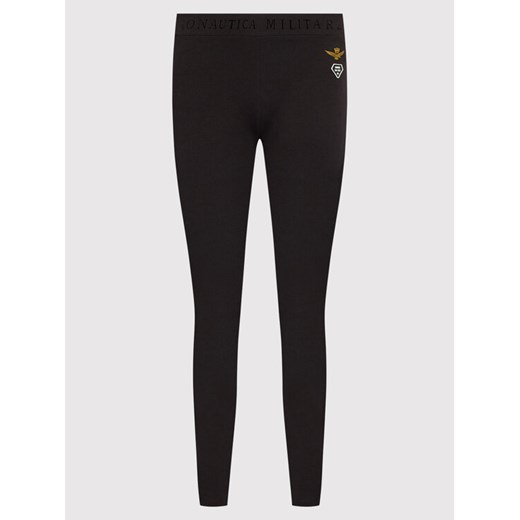 Aeronautica Militare Spodnie dresowe 212PF826DF444 Czarny Regular Fit Aeronautica Militare M okazyjna cena MODIVO