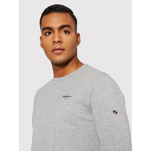 Pepe Jeans Longsleeve Original Basic 2 Long N PM508211 Szary Slim Fit Pepe Jeans S MODIVO