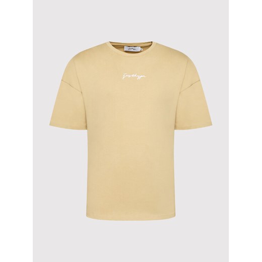 HYPE T-Shirt YWF-005 Brązowy Oversize Hype M okazyjna cena MODIVO