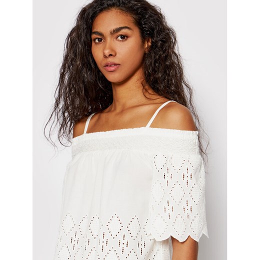 Pepe Jeans Bluzka Luna PL303696 Biały Regular Fit Pepe Jeans M okazja MODIVO