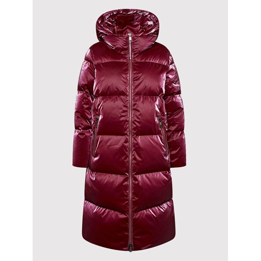 Tommy Hilfiger Kurtka puchowa Elevated Glossy WW0WW31913 Bordowy Regular Fit Tommy Hilfiger XS okazyjna cena MODIVO