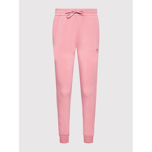 Guess Spodnie dresowe Allie O1GA49 KAMN2 Różowy Regular Fit Guess L promocyjna cena MODIVO