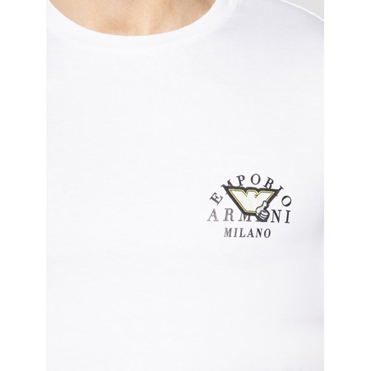 Emporio Armani T-Shirt 3H1T9G 1JCQZ 0100 Biały Regular Fit Emporio Armani XXL okazja MODIVO