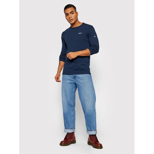 Pepe Jeans Longsleeve Original Basic 2 PM508211 Granatowy Slim Fit Pepe Jeans XS MODIVO
