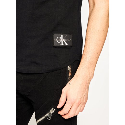 Calvin Klein Jeans T-Shirt Essential J30J315319 Czarny Regular Fit M wyprzedaż MODIVO