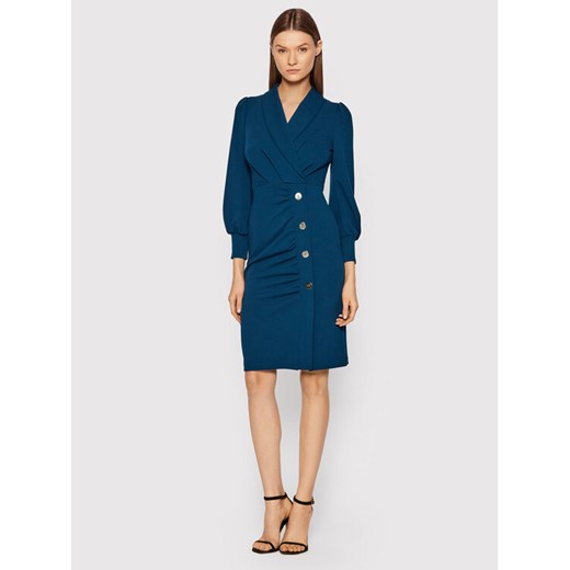Rinascimento Sukienka koktajlowa CFC0106100003 Niebieski Slim Fit Rinascimento L wyprzedaż MODIVO