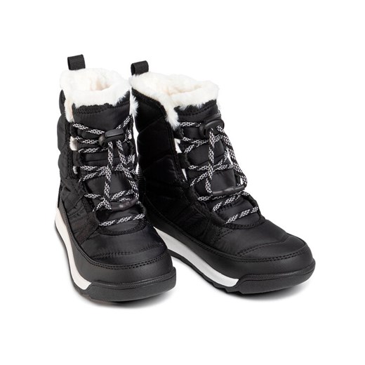 Sorel Śniegowce Youth Whitney II Short Lace NY3902 Czarny Sorel 32 okazyjna cena MODIVO