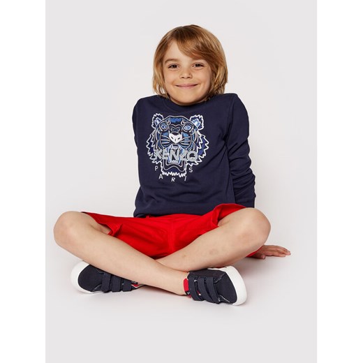 Kenzo Kids Bluza K25080 S Granatowy Regular Fit Kenzo Kids 10Y wyprzedaż MODIVO