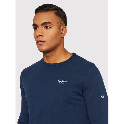 Pepe Jeans Longsleeve Original Basic 2 PM508211 Granatowy Slim Fit Pepe Jeans XS MODIVO