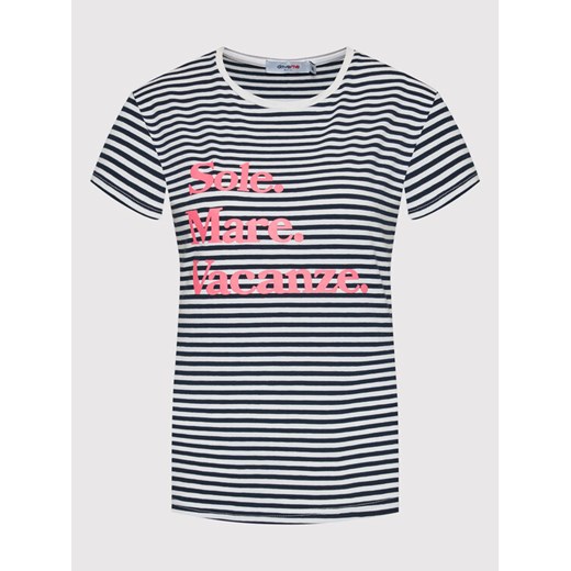 Drivemebikini T-Shirt Sole Mare Vacanze Kolorowy Slim Fit Drivemebikini S MODIVO