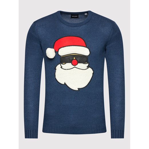 Only & Sons Sweter Xmas 22017943 Granatowy Regular Fit Only & Sons XL okazja MODIVO