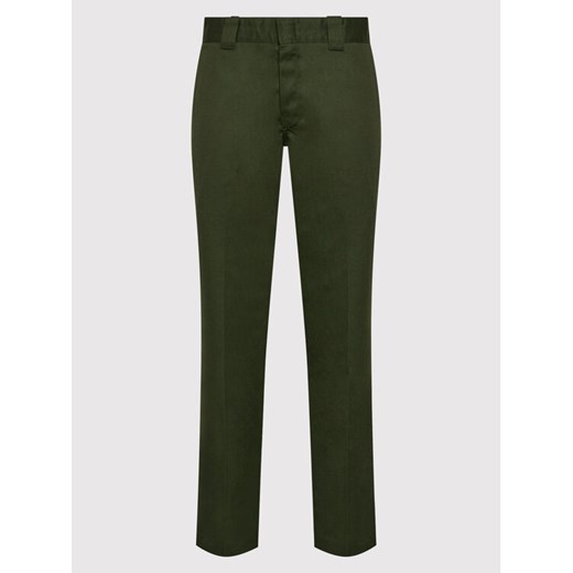 Dickies Spodnie materiałowe Work DK0WP873 Zielony Slim Fit Dickies 32_32 promocyjna cena MODIVO