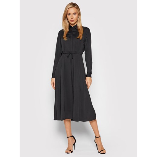 Calvin Klein Sukienka koszulowa K20K203225 Czarny Regular Fit Calvin Klein 36 wyprzedaż MODIVO
