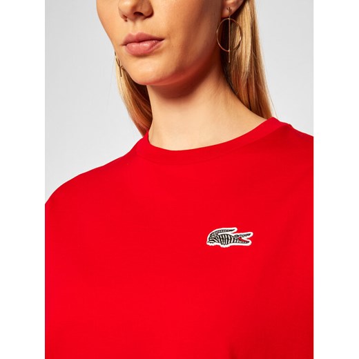 Lacoste T-Shirt TF5902 Czerwony Regular Fit Lacoste 34 okazja MODIVO