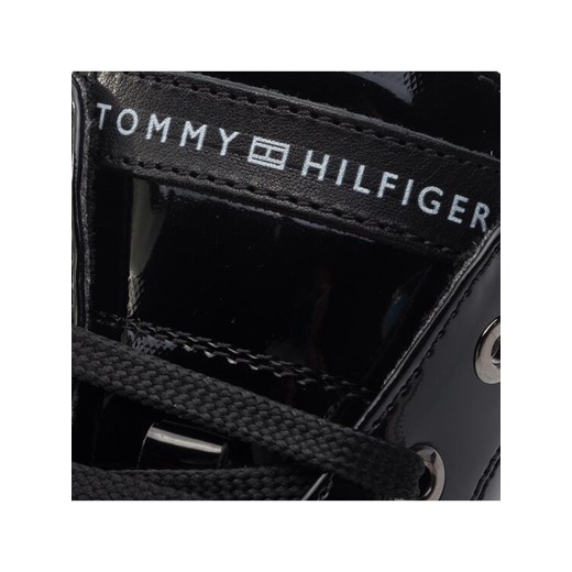 Tommy Hilfiger Kozaki Lace-Up Bootie T4A5-30445-0765 M Czarny Tommy Hilfiger 28 wyprzedaż MODIVO