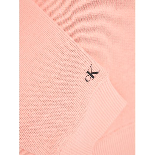 Calvin Klein Jeans Bluza Metallic Chest Logo IG0IG00577 Różowy Regular Fit 6Y okazyjna cena MODIVO