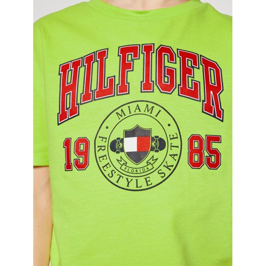 Tommy Hilfiger T-Shirt Artwork KB0KB06519 D Zielony Regular Fit Tommy Hilfiger 14Y wyprzedaż MODIVO
