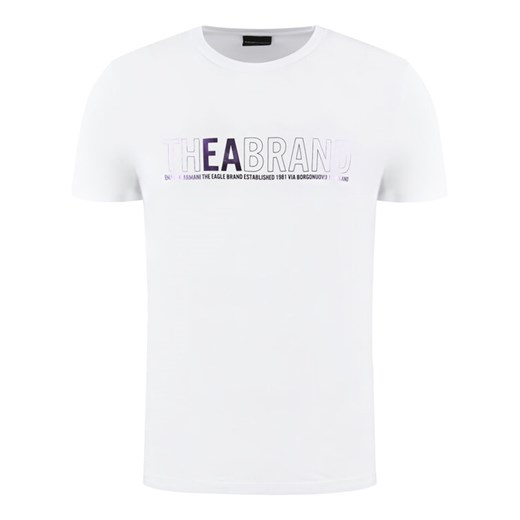 Emporio Armani T-Shirt 3H1T91 1JNQZ 0100 Biały Regular Fit Emporio Armani L promocja MODIVO