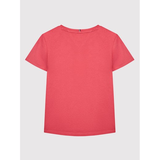 Tommy Hilfiger T-Shirt Script Print KG0KG06301 M Różowy Regular Fit Tommy Hilfiger 7Y okazja MODIVO
