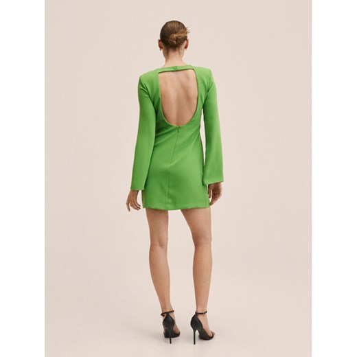 Mango Sukienka koktajlowa Hole 27065771 Zielony Regular Fit Mango L MODIVO