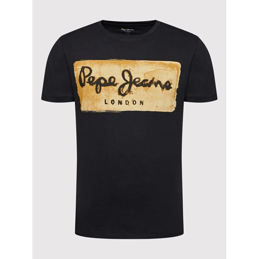 Pepe Jeans T-Shirt Charing PM508104 Czarny Slim Fit Pepe Jeans XXL MODIVO