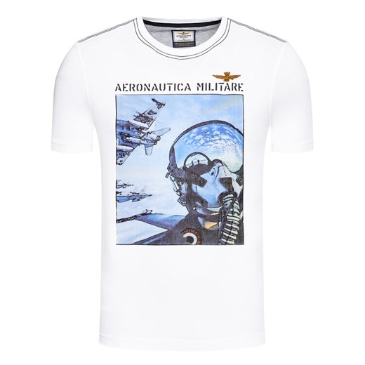 Aeronautica Militare T-Shirt 211TS1852J513 Biały Regular Fit Aeronautica Militare L MODIVO okazja