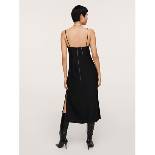 Mango Sukienka codzienna Beady 17069202 Czarny Regular Fit Mango XL wyprzedaż MODIVO