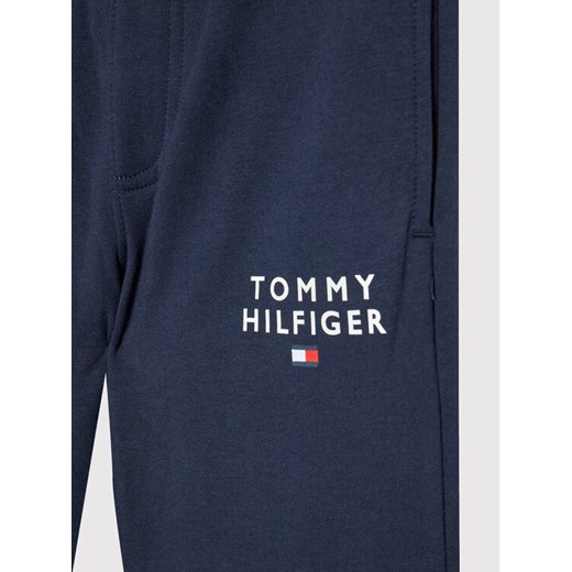 Tommy Hilfiger Spodnie dresowe Tommy Flag KB0KB06911 Granatowy Slim Fit Tommy Hilfiger 4Y MODIVO okazyjna cena
