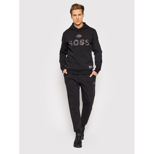 Boss Spodnie dresowe NBA Slamdunk2_2 50461960 Czarny Regular Fit S okazyjna cena MODIVO