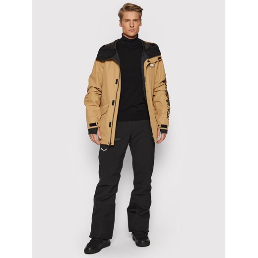 Quiksilver Kurtka narciarska In-Snow EQYTJ03343 Brązowy Regular Fit Quiksilver M okazyjna cena MODIVO