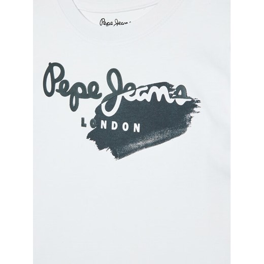 Pepe Jeans T-Shirt Celio PB503365 Biały Regular Fit Pepe Jeans 8Y MODIVO
