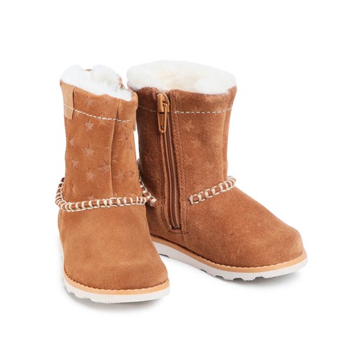 Clarks Kozaki Crown Piper T 261438726 Brązowy Clarks 20_5 promocyjna cena MODIVO