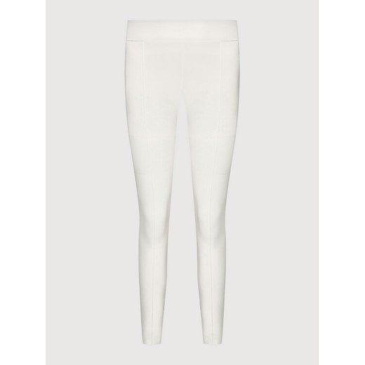 Max Mara Leisure Spodnie materiałowe Bahamas 37860216 Biały Skinny Fit XL wyprzedaż MODIVO