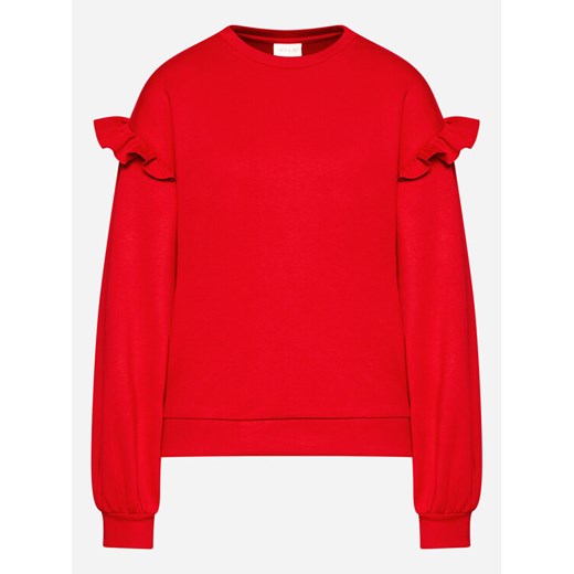 Vila Bluza Sif 14067685 Czerwony Relaxed Fit Vila L promocja MODIVO