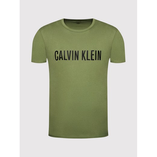 Calvin Klein Underwear T-Shirt Crew Neck 000NM1959E Zielony Regular Fit Calvin Klein Underwear XL promocja MODIVO