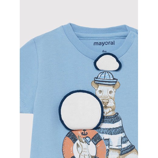 Mayoral T-Shirt 1007 Niebieski Regular Fit Mayoral 9M wyprzedaż MODIVO