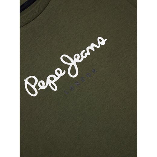 Pepe Jeans T-Shirt Art New PB503193 Zielony Regular Fit Pepe Jeans 6Y okazja MODIVO