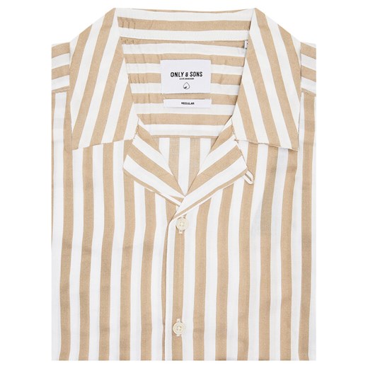 Only & Sons Koszula Wayne 22013267 Brązowy Regular Fit Only & Sons M okazyjna cena MODIVO