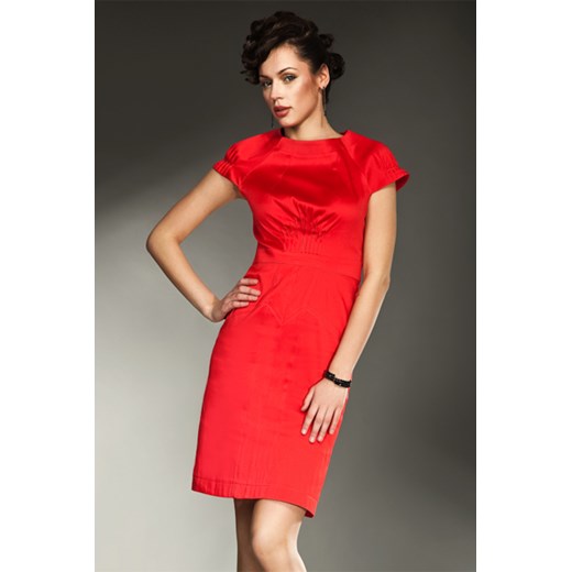 Elegancka sukienka  nife -  czerwona  - s10