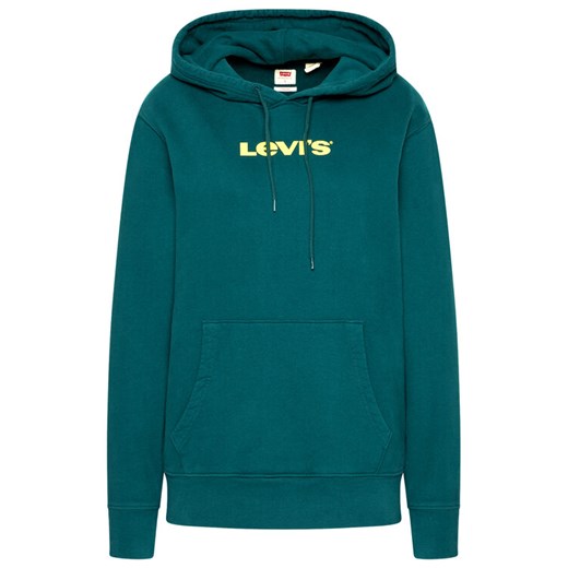 Levi's® Bluza Unisex Graphic A2410-0003 Zielony Standard Fit XL wyprzedaż MODIVO