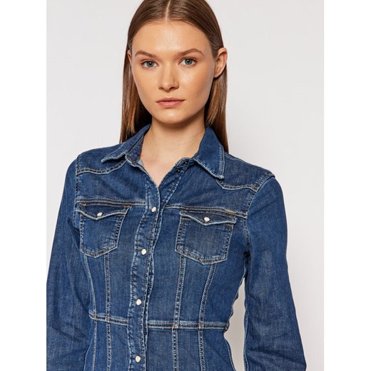 Pepe Jeans Sukienka jeansowa Lacey PL952967 Granatowy Slim Fit Pepe Jeans XS promocja MODIVO